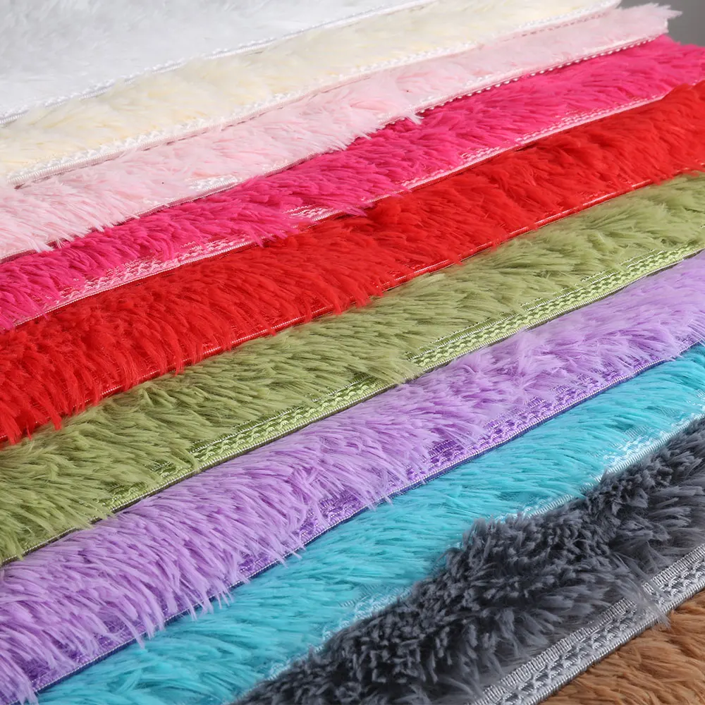 Коврик для столовой, диван, пушистые коврики, ковер, яркий, лохматый, для спальни, Домашний напольный коврик, разноцветный, 160x80 см