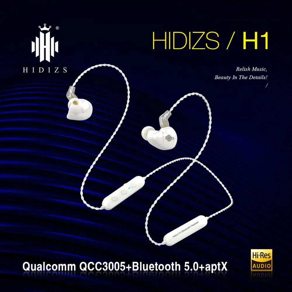 Hidizs нанимает 5 0 Bluetooth наушники H1 спортивные шейным Беспроводной APT X 、 XLL AAC SBC с микрофоном для