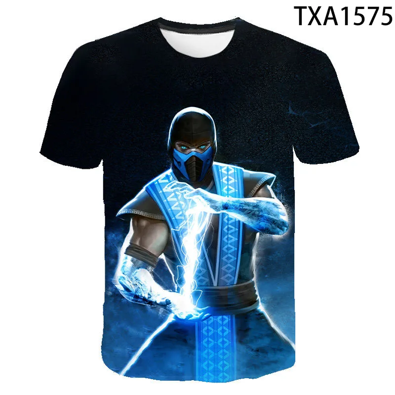 Mortal Kombat 3D T Shirt Men Women Kids T-Shirt Fighting Game MK Streetwear Children Tee Short Sleeve Boy Girl Summer Cool Tops | Мужская