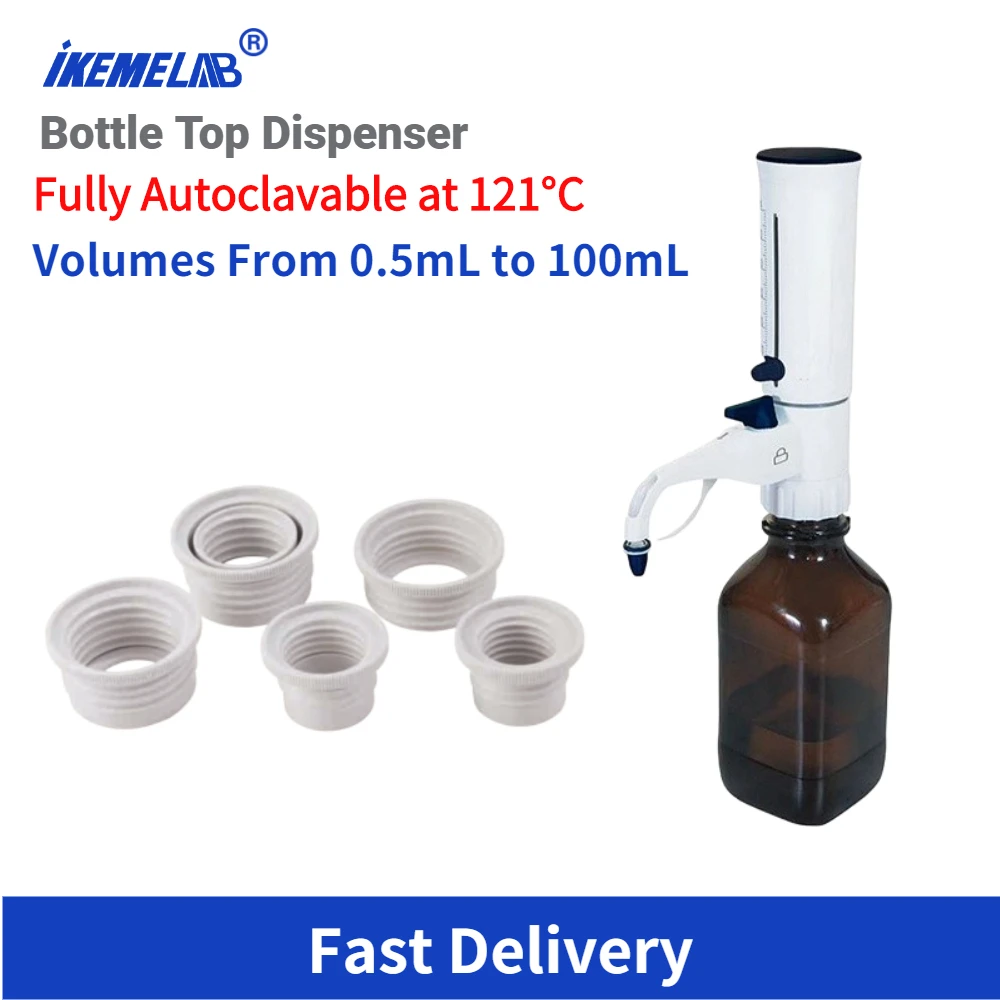 IEKEM Bottle Dispenser Autoclavable Adjustable 0.5 100mL Large Bottle