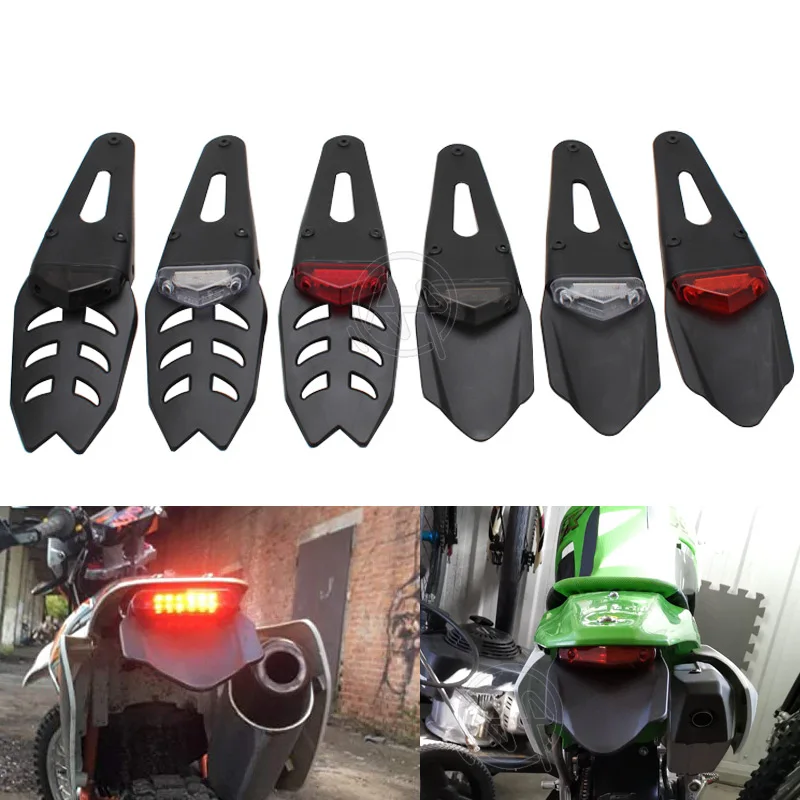 Motorcycle Taillight 12V LED and License Plate Holder