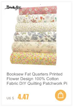 Booksew 5x50 см желе ролл полоски из хлопка с принтом цветов 6-9 шт./лот Telas DIY Лоскутная Ткань Лоскутное шитье материал