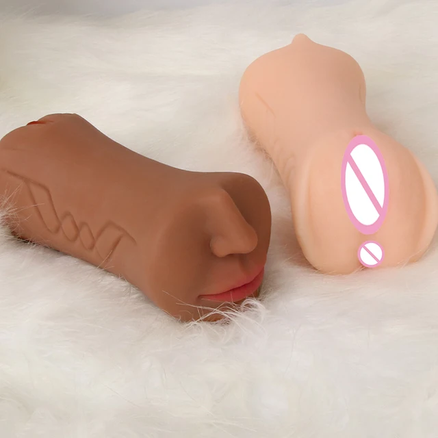 Oral Male Masturbator Masturbation Soft Stick Sex Toys For Men Deep Throat Artificial Blowjob Realistic Rubber Vagina Real Pussy 5
