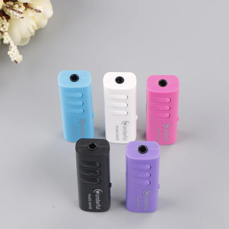 MP3-плеер Мини Блестящий USB клип Mp3 медиаплеер Поддержка Micro SD MP3/WMA