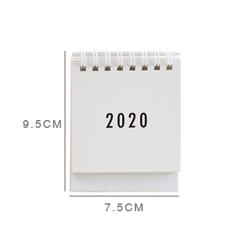 Высококачественная бумага простой мини год Настольный календарь домашний офис ежемесячный недельный Ежедневник с супер простым дизайном