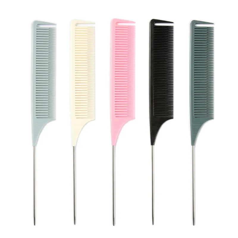 

Plastic Tail Comb Professional Hair Dye Highlight Comb Modeling Comb Fluff Comb Hair Salon Hairdressing Tools