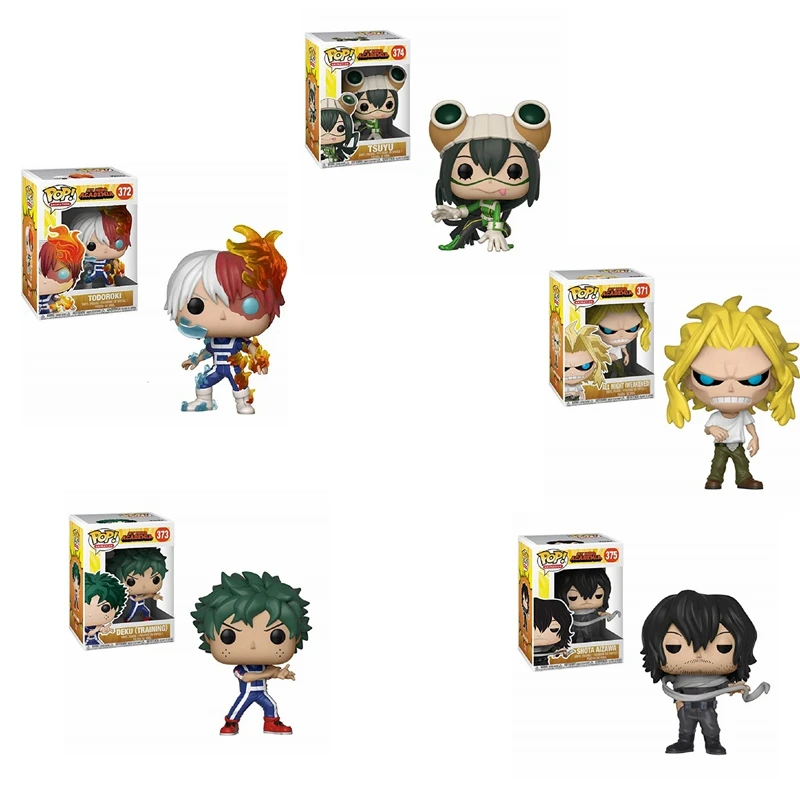 POP Anime My Hero academic Shota Aizawa Deku тренировка Todoroki All Might Tsuyu виниловые фигурки Коллекция