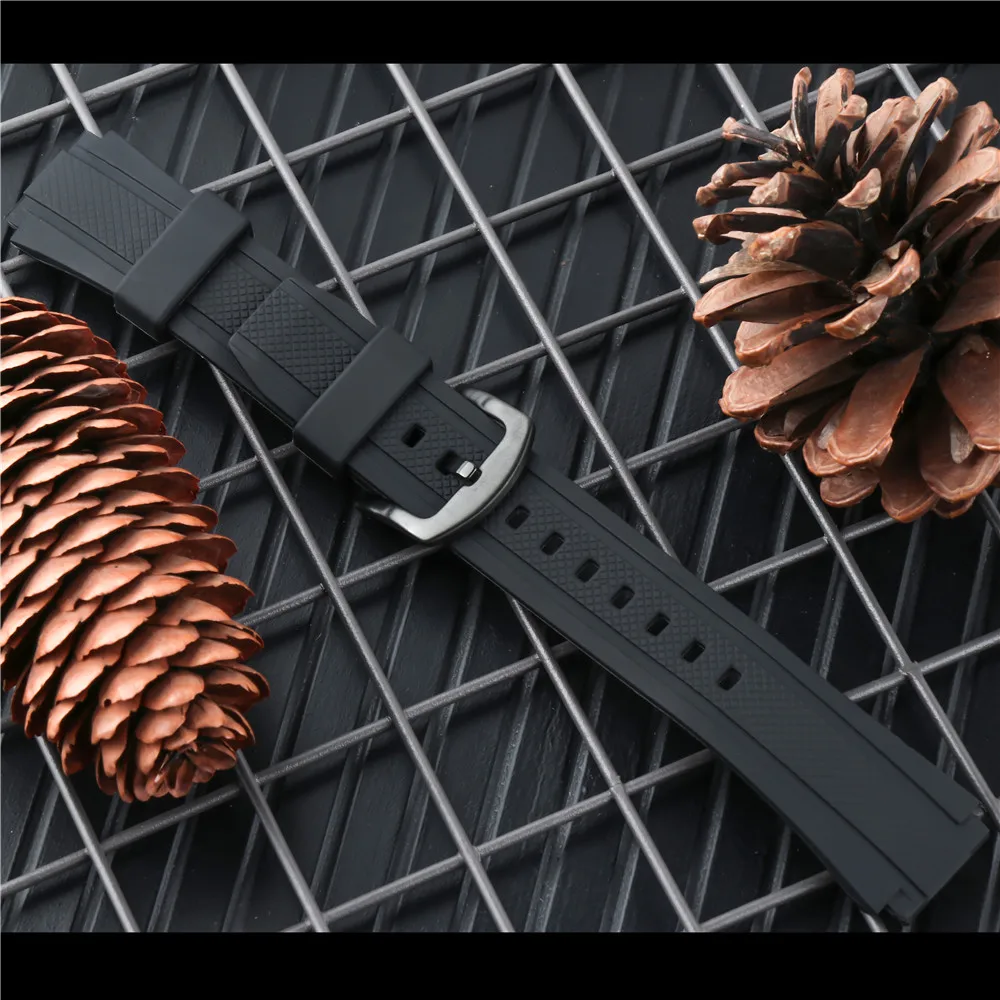 Резиновый ремешок для наручных часов EdificeWatch EF 552D 1A спортивный браслет мужской