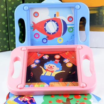 

Children Magnetic Maze Toy Kids Wooden Puzzle Game Toy Kids Early Educational Brain Teaser Wooden Toy Intellectual