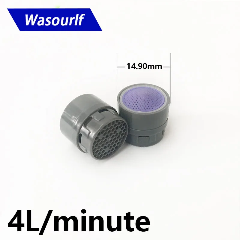 WASOURLF 6 PCS Water Saving Faucet Aerator 4L 6L Male Female Thread Tap Part Spout Bubble Accessories Basin Kitchen Fitting Part wasourlf adapter m22 1 2 inch male thread transfer m28 female ring brass connector bathroom kitchen faucet spout accessories