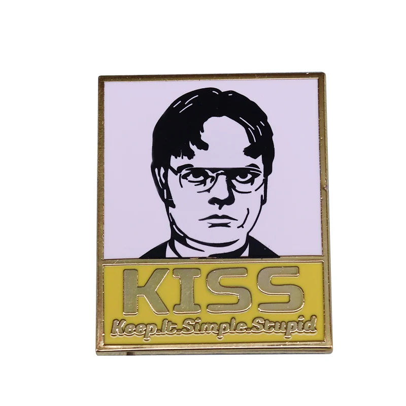 Значок с веселой надписью Schrute|Броши| |