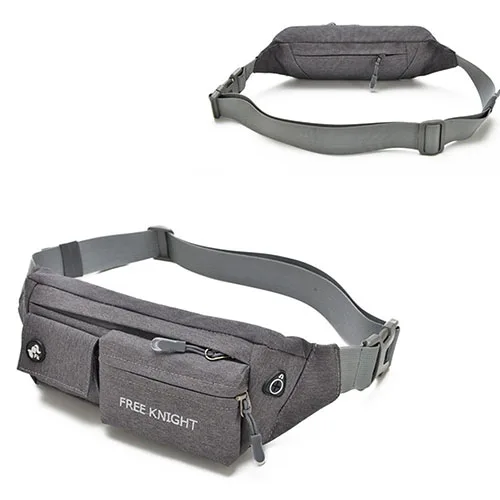 Waterproof Nylon Zipper Waist Bag Outdoor Sports Running Bag anti-theft Earphone Carrying Bags Multi-function Personal pockets