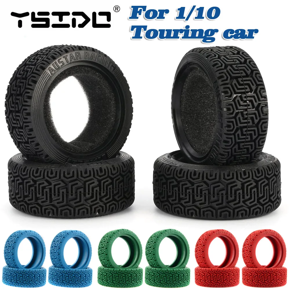 1/10 RC Rally Car Tires for Tamiya HSP HPI Kyosho 1/10 RC Drift Off Road Racing 