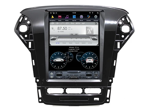 10," вертикальный экран радио плеер для Ford Mondeo 2011 gps bluetooth навигация шесть ядер 32 Гб rom Android 8,1 Автомобильный мультимедийный
