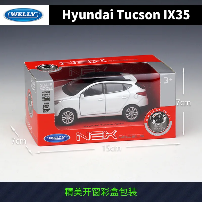 Модель автомобиля WELLY 1:36 Hyundai Tucson IX35 из сплава металлические модели автомобилей с