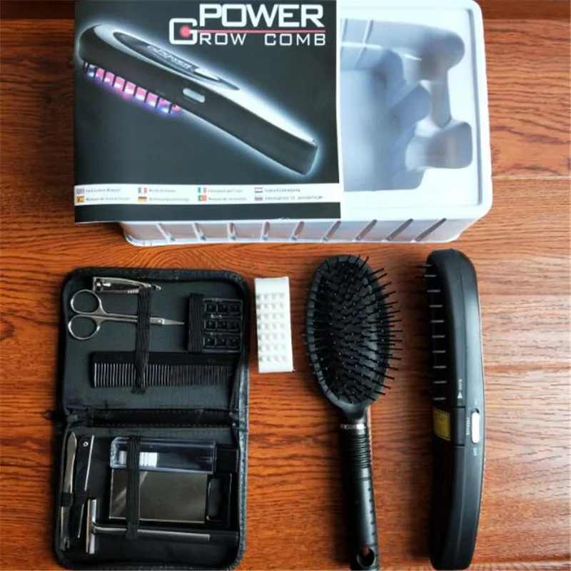 Расческа для роста волос уход за ростом Лечение лазерная двухсторонняя расчёстка для шерсти Расческа Щетка для волос растут лазер от выпадения волос терапия