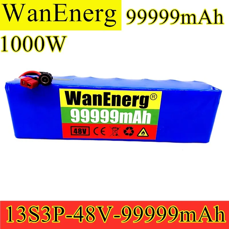 

Original 48v lithiumion battery 48v 99.999Ah 1000w 13S3P Lithium ion Battery Pack For Electric bicycle Scooter with BMS