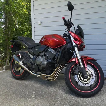 

CB600F Hornet Slip on Motorcycle Exhaust Muffler And Mid Link Pipe With DB killer for Hornet CB600F 2007-2013