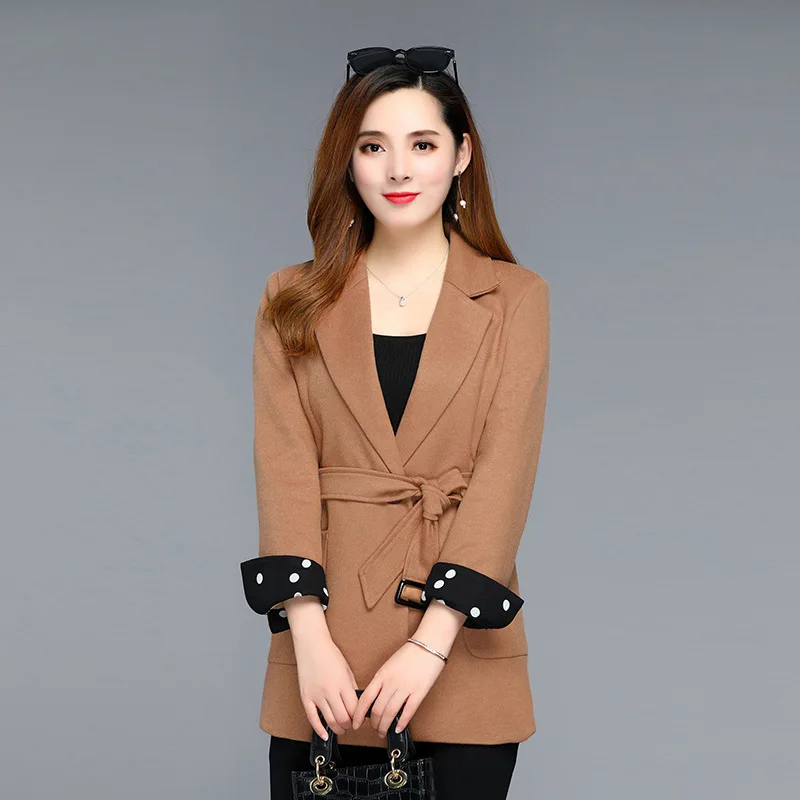 

Woolen Overcoat Women's Short-height Woolen Suit Jacket New Style 2019 Autumn And Winter Popular Fashion Short NI of Autumn Clot