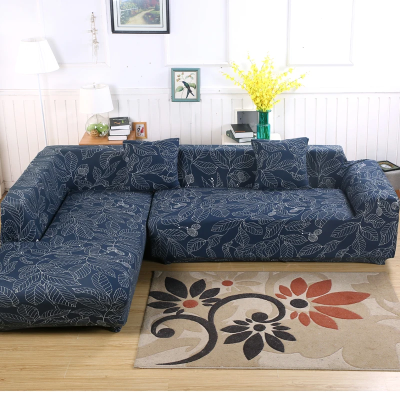 

Sectional Sofa Solid Soft Fabric Corner Sofa Cover for Living Room Case for Sofa Slipcovers Tight Wrap All-inclusive Elastic