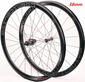 

38mm road bicycle wheelset aluminum four perlin rims 700C road bicycle wheel with anti-slider cosmic DTXT-8.0-R3.8