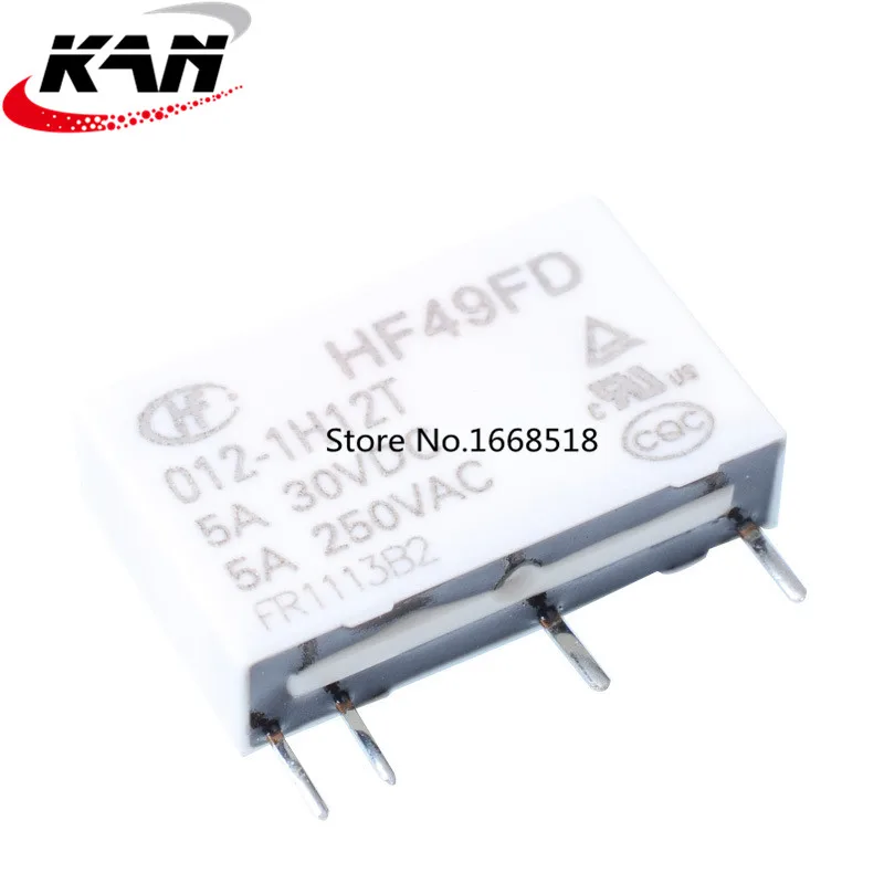 20 шт./лот реле HF49FD-005-1H12T HF49FD-012-1H12T HF49FD-024-1H12T 4PIN 5A