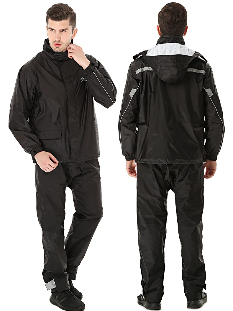 Split Raincoat Rain Pants Suit Men 