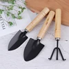 3Pcs/set Mini Wooden Handle Shovel Rake Spade Bonsai Tools Set Garden Tool Sets ► Photo 2/6