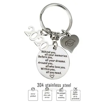 

Class Of 2020 Graduation Keychain Stainless Steel Inspirational Gift Keychain For Boys Girls Graduation Gift Key Ring