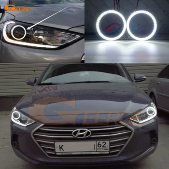 

For Hyundai Elantra Avante AD 2016 2017 2018 Excellent smd led Angel Eyes kit DRL Ultra bright illumination