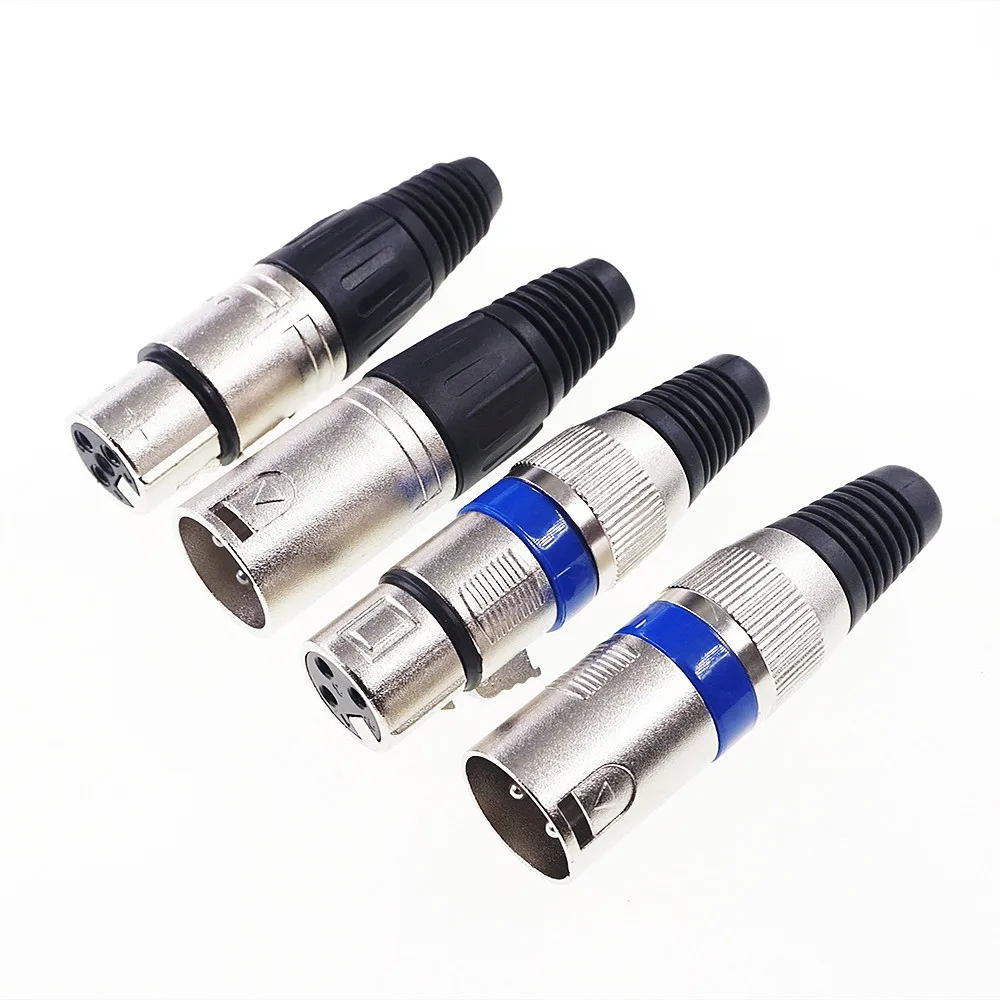 2 Pezzi Parte Trasversale Nc3Fxx Nc3Mxx 3 Poli Xlr Cavo Connettore Spina Presa Maschio Femmina 3 Pin Mic Microfono Cavo Saldatura Filo