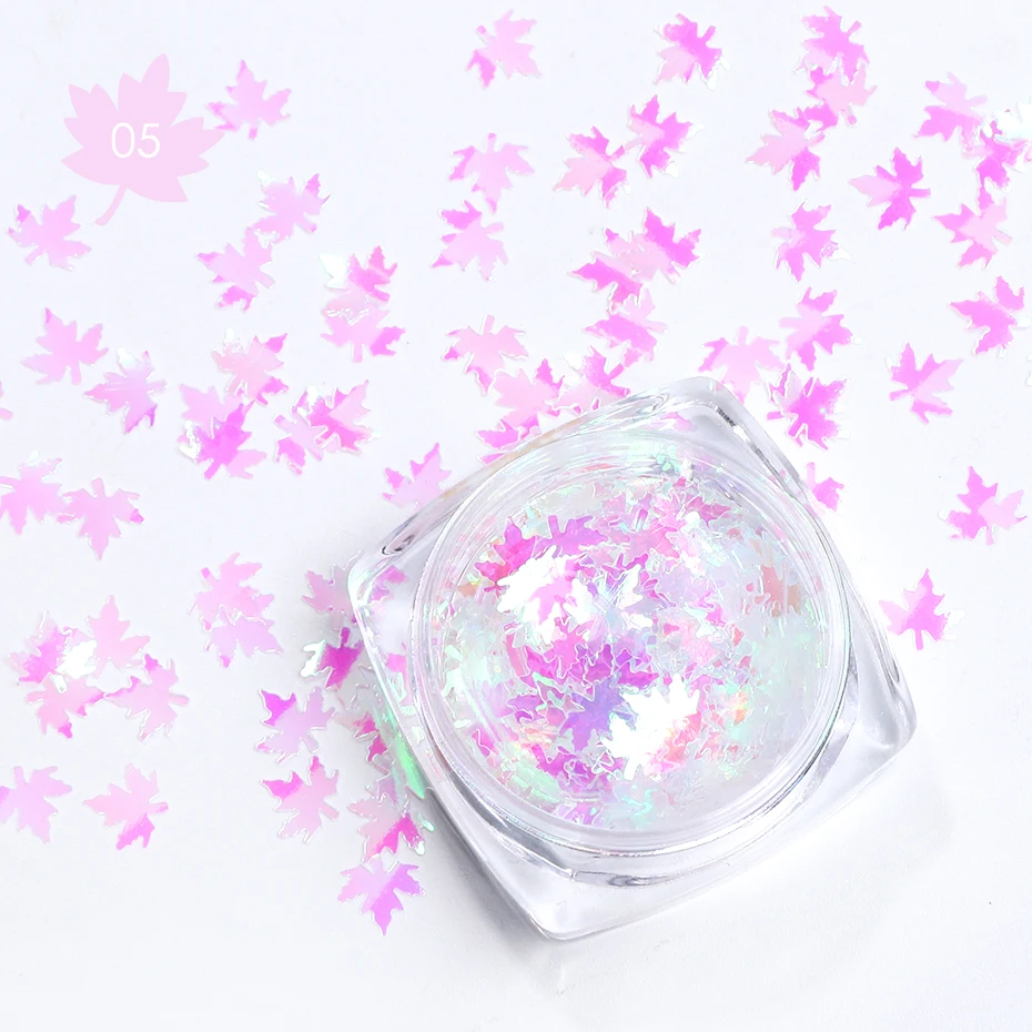 3D Flower Nail stickers, 450Pcs Holographic Simulation Flower Leaf Nail  Glitter Sequin Acrylic Paillettes, Sparkle Nail Glitter for Nail Art  Decoration 