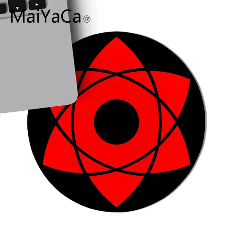 Maiyaca Наруто Итачи Учиха логотип DIY дизайн игровой с узором круглый коврик для мыши игровая мышь подкладка для коврика для ноутбука Ноутбук для геймеров Настольный коврик