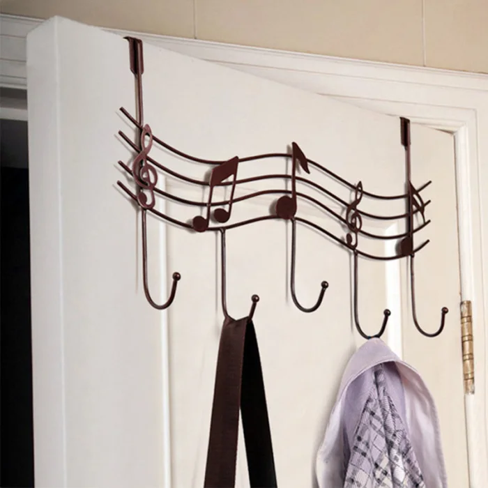 5 крючков над дверью держатель аксессуаров Органайзер стойка Декоративная вешалка для шарф пояс шляпа ювелирные изделия BJStore