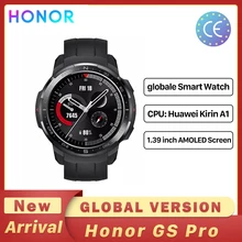Honor – montre sport connectée GS Watch Pro, Version globale, écran 1.39 pouces, moniteur de fréquence cardiaque, appels Bluetooth, 5atm