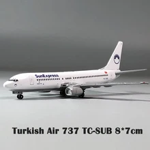 1:500, оригинальная посылка, турецкий воздушный Boeing 737, TC-SUB, пассажирский самолет, статический дисплей, литая под давлением модель, Студенческая Подарочная коллекция