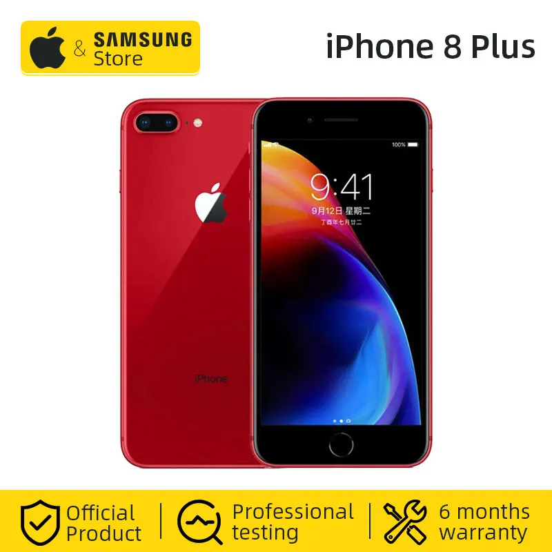 Original Apple iphone 8 Plus Hexa Core iOS 64GB / 256GB ROM 5.5 inch
12MP Fingerprint LTE Mobile Phone