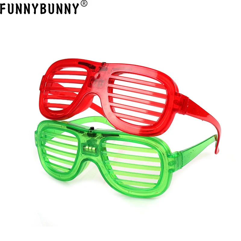 FUNNYBUNNY солнцезащитные очки светодиодный мигающий футуристические светящиеся оттенки рейв Вечерние