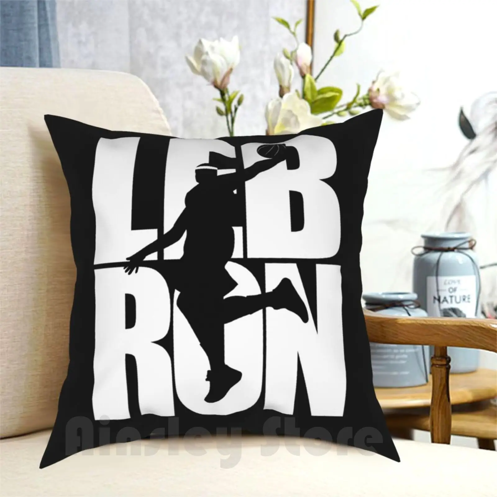 

James Dunking Pillow Case Printed Home Soft DIY Pillow cover James Dunking Black Basketball Mvp 23 James Black Lives Matter