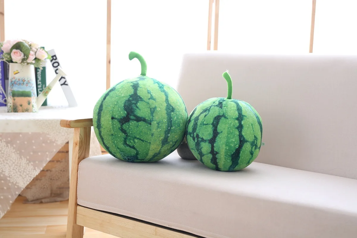 Creative Model Watermelon White Gourd Plush Toys Pillow Birthday Gift Home Decoration Photographic Prop
