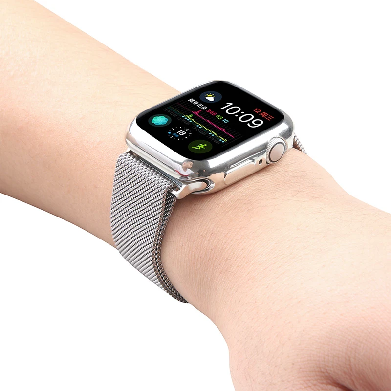 Чехол из ТПУ для Apple Watch, чехол, полная защитная оболочка для iWatch 4, 5, 40 мм, 44 мм, ударопрочный корпус, аксессуары