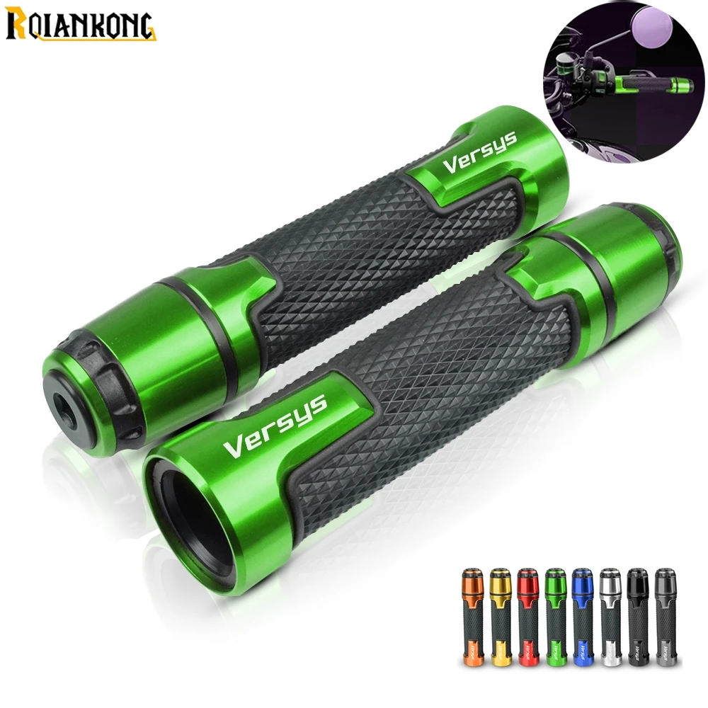 

7/8" Aluminum Motocycle Handle bar Hand Grips hand grip For Kawasaki VERSYS 650cc 2006 2007 2008 2009-2019 VERSYS 2006-2019