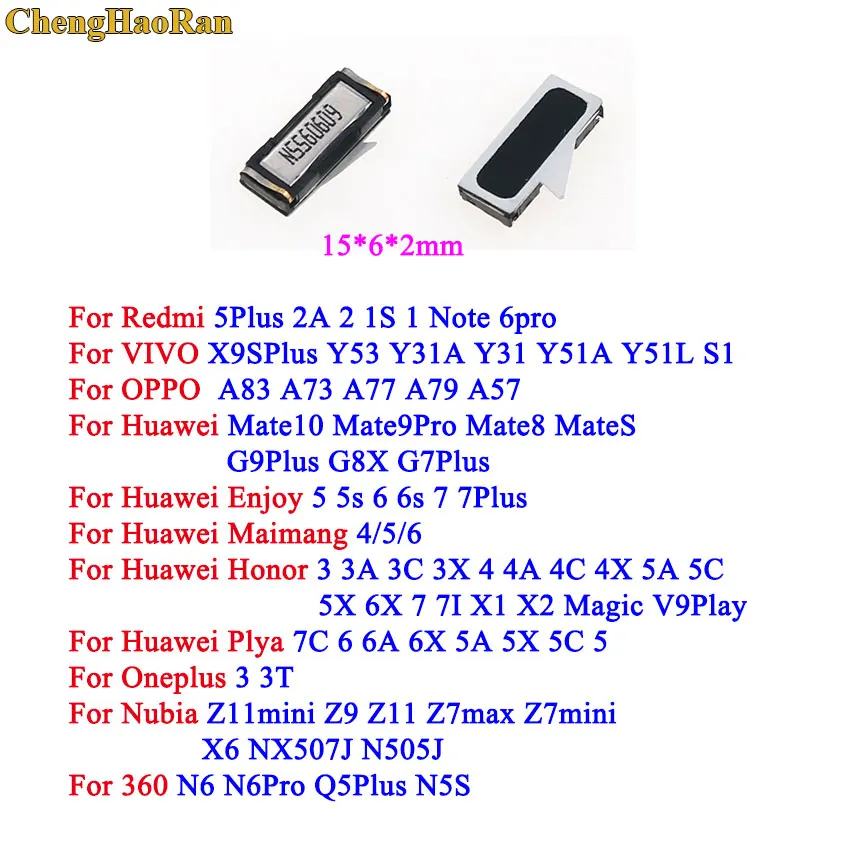 Baru Earpiece Speaker Telinga untuk Xiaomi Redmi/HUAWEI/OPPO/VIVO/OnePlus/SMARTISAN/Lenovo/ nokia/Meizu/Meitu/360/Moto Ponsel Bagian