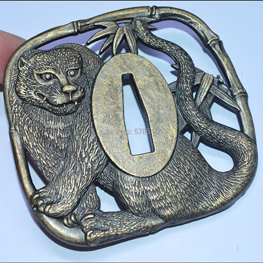 Красивый сплав Tiger Tsuba Guard для японской самурайский меч катана Wakizashi|Мечи| |