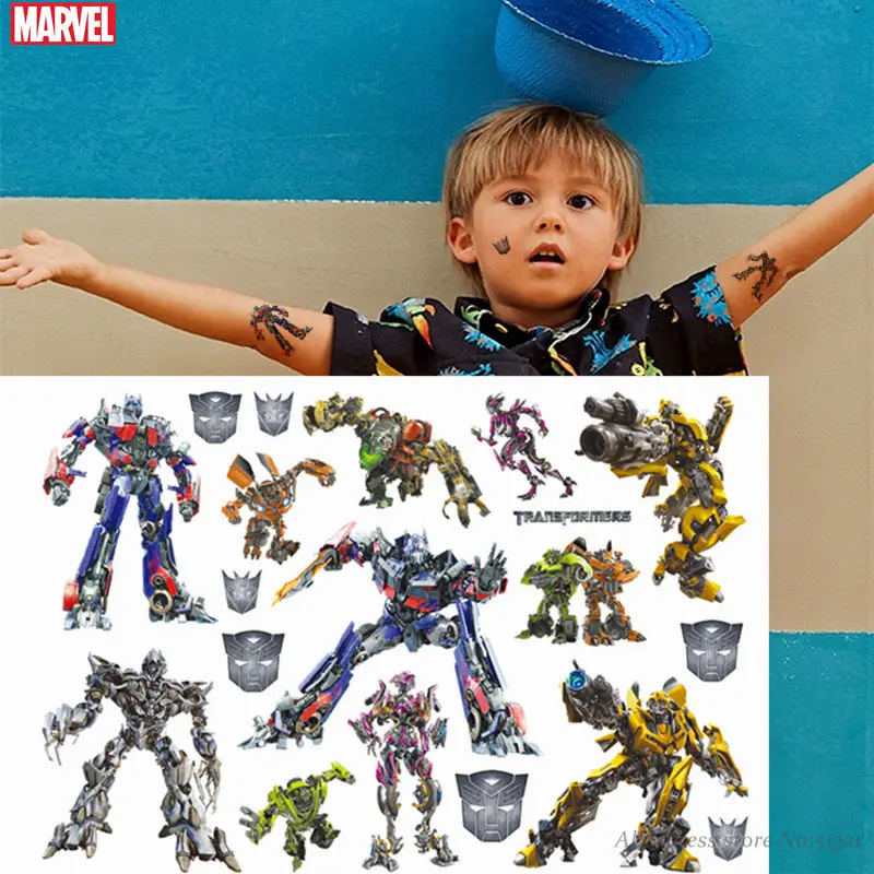 Hasbro Халк Человек Паук Марвел Мститель детский мультяшный временный стикер