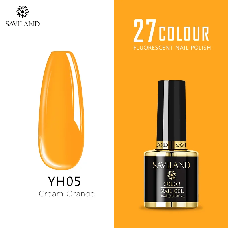 YH05 SAVILAND, 27 цветов, летняя тематическая серия, неоновые, флюоресцентные, Гель-лак для ногтей, впитывающий УФ-гель, цветной Гибридный Гель-лак - Цвет: YH05