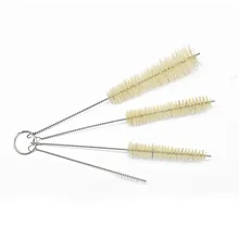 В настоящее время доступна поставка щетины утилита щетки 4 шт. в наборе из нержавеющей стали носик Чистящая щетка для чайника масленка Bru