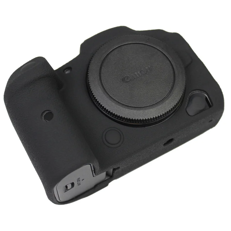 for Canon EOS R5 Camera Cover Silicone Protective Body Case High Grade Litchi Texture For Canon EOS R5 Camera Protector Cover (7)