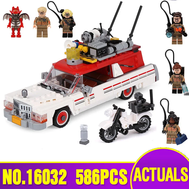 

16032 Genuine Movie Series The Ghostbusters Ecto-1&2 Set Children Educational Building Blocks Bricks Toys legoing 75828