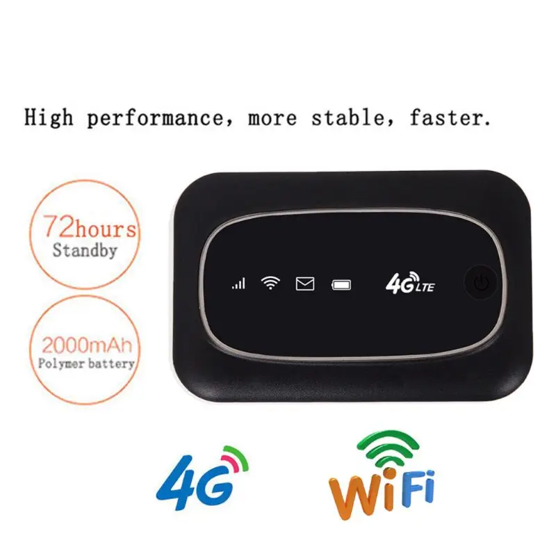Rechargeable Unlocked 3G WCDMA 4G FDD LTE Wireless Modem WiFi Router Network Adapter 150Mbps Mobile Hotspot